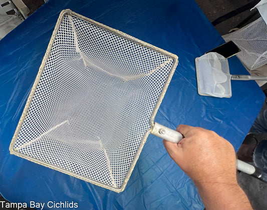 Aquarium Stainless Steel 3D Shrimp Net Extendable Handle - Jungle